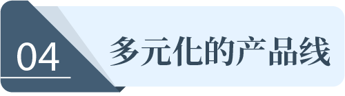多元化的产品线